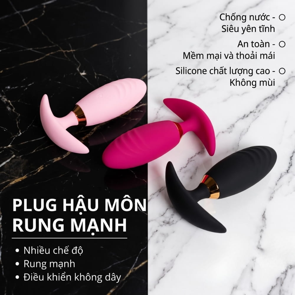 Plug hậu môn Boqi Mỏ Neo BQ23 Remote