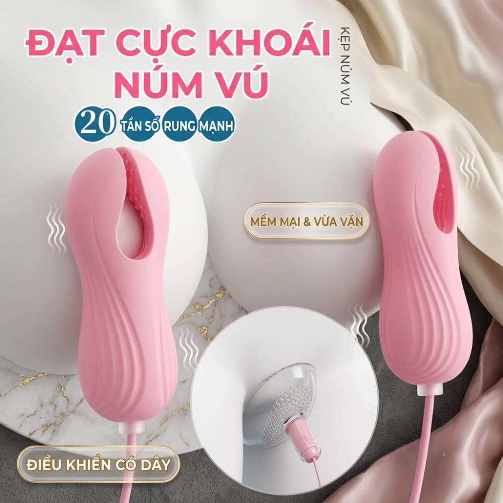 Kẹp ngực MizzZee Milk Clip - Tongue Licking