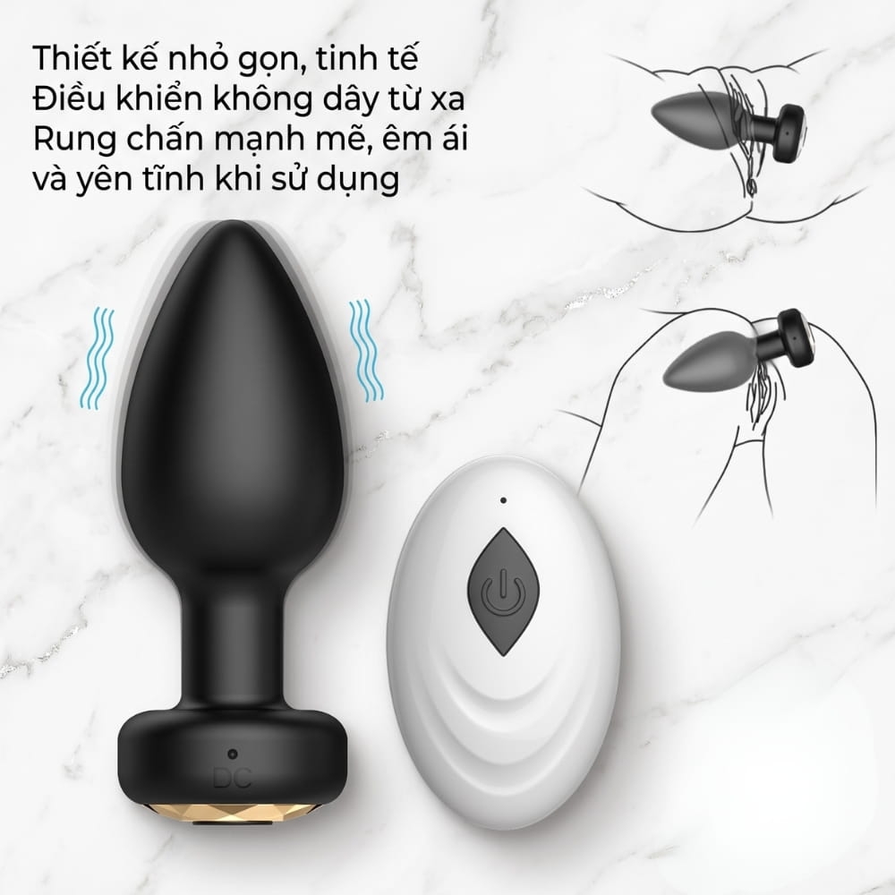 Plug hậu môn GOK QM-7 Remote