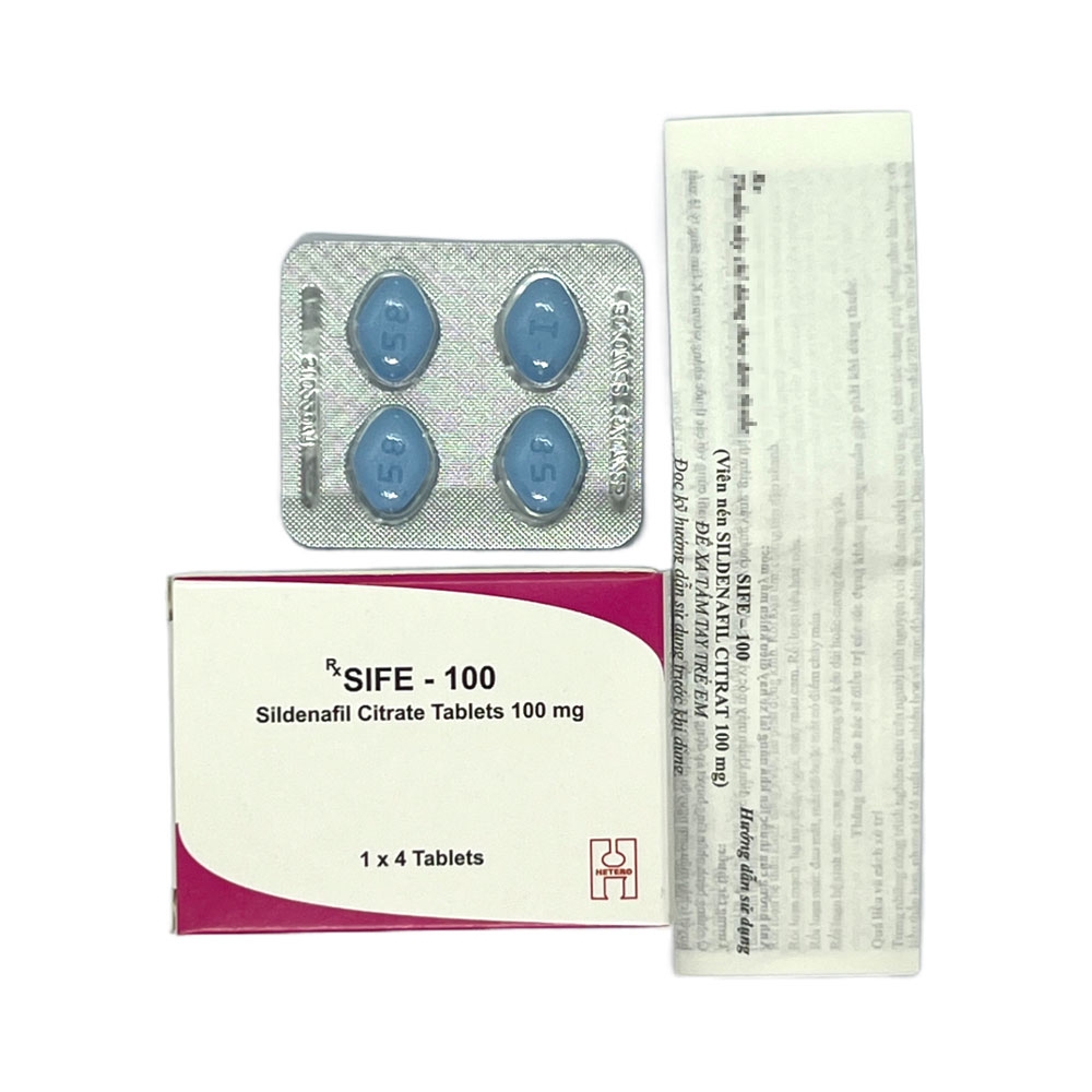 Viên uống cương dương Sife 100 hộp 4 viên