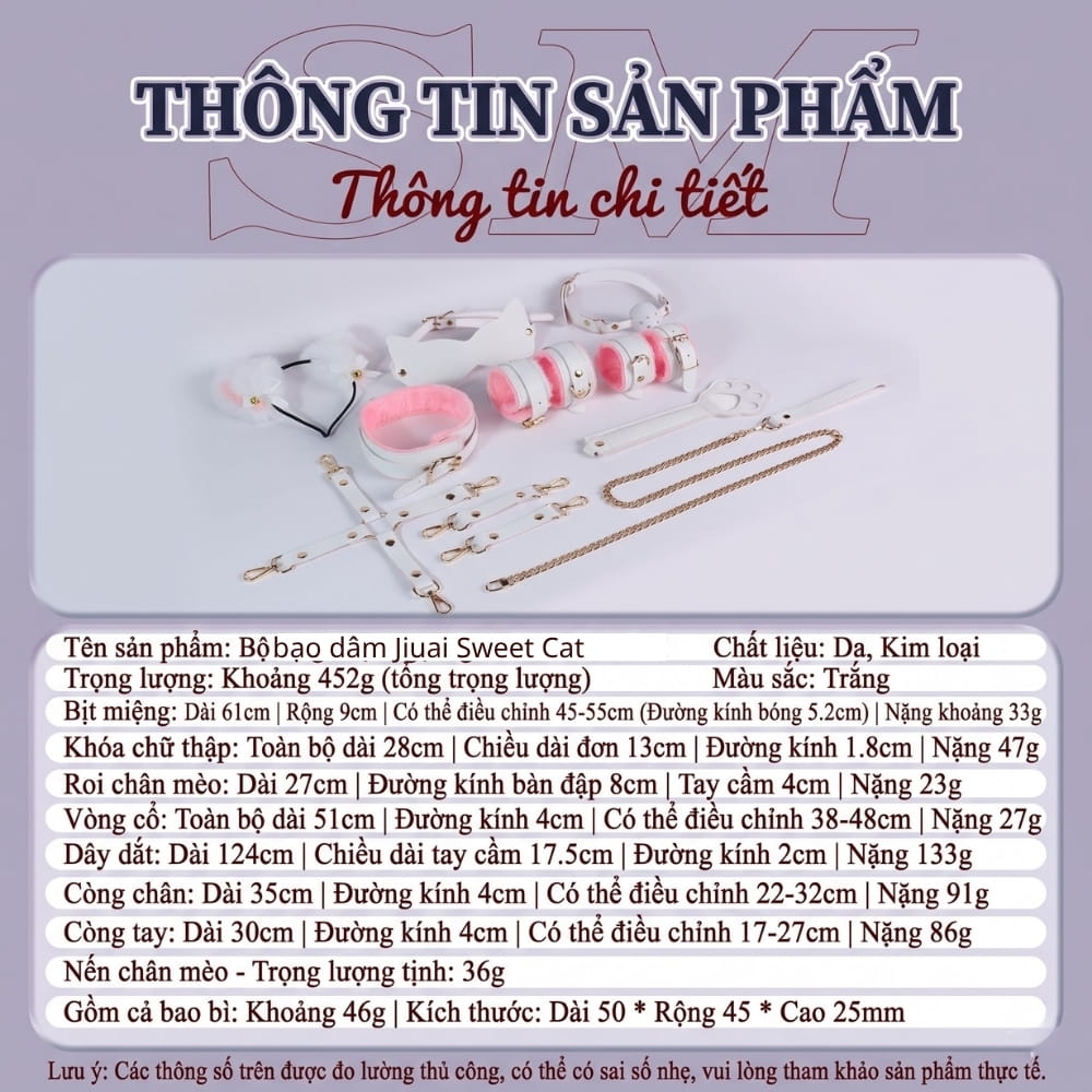 Bộ bạo dâm Jiuai Sweet Cat 12 món