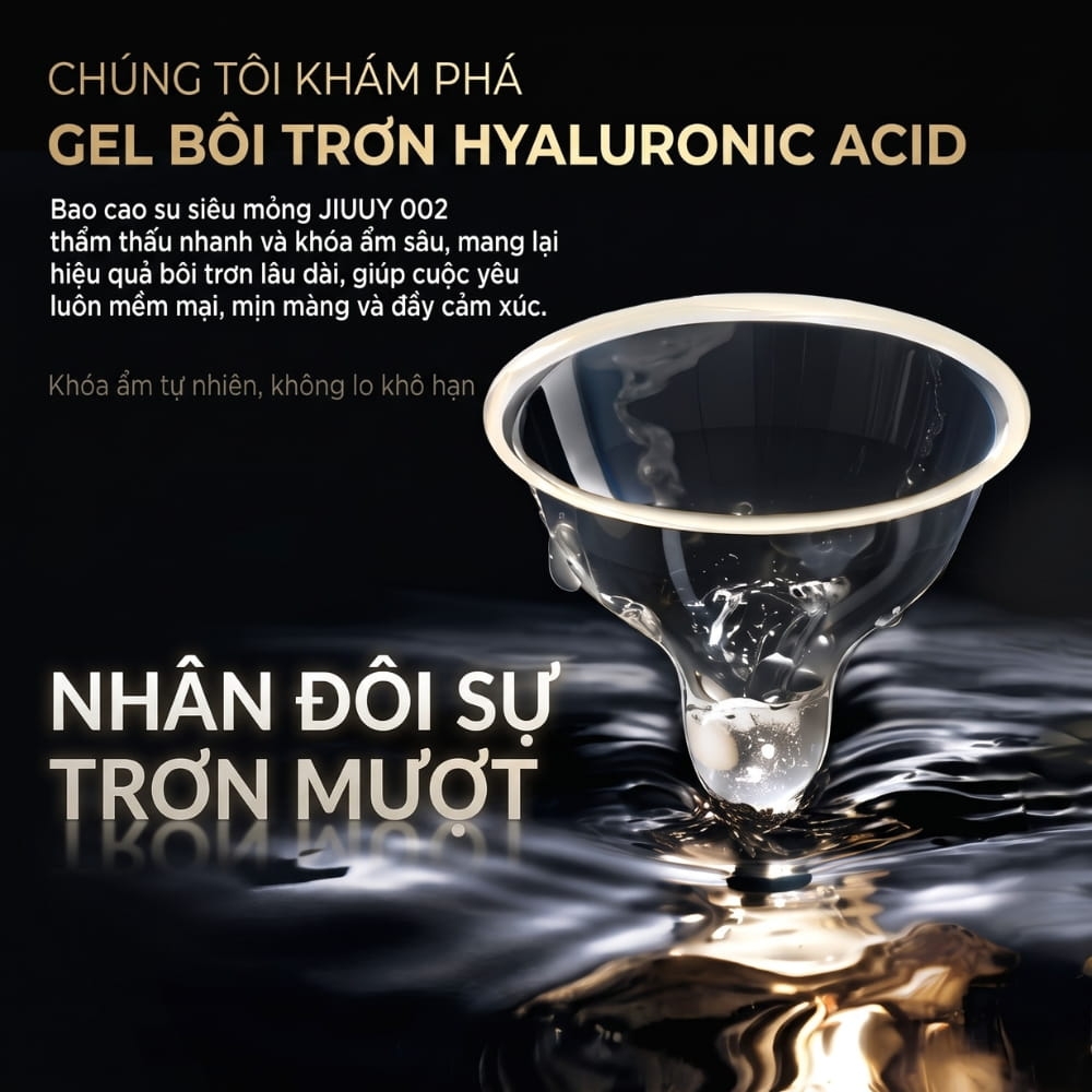 Bao cao su Jiuuy 002 Light Sensation siêu mỏng hộp 10 chiếc