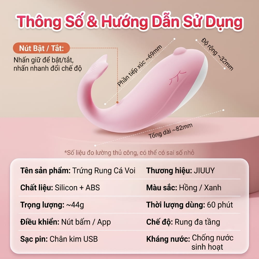 Trứng rung Jiuuy Cá Voi app