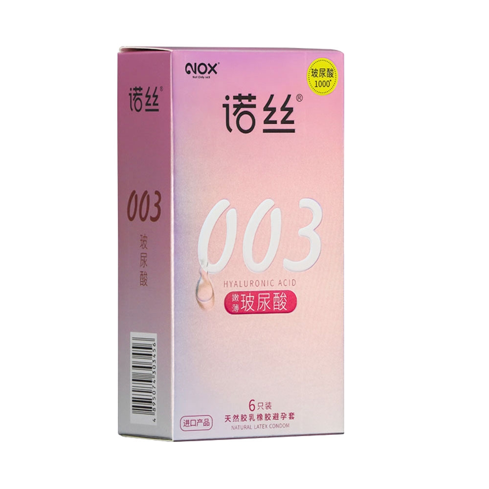 Bao cao su Nox 003 Ultra Thin Smoothing siêu mỏng nhiều gel hộp 6 cái