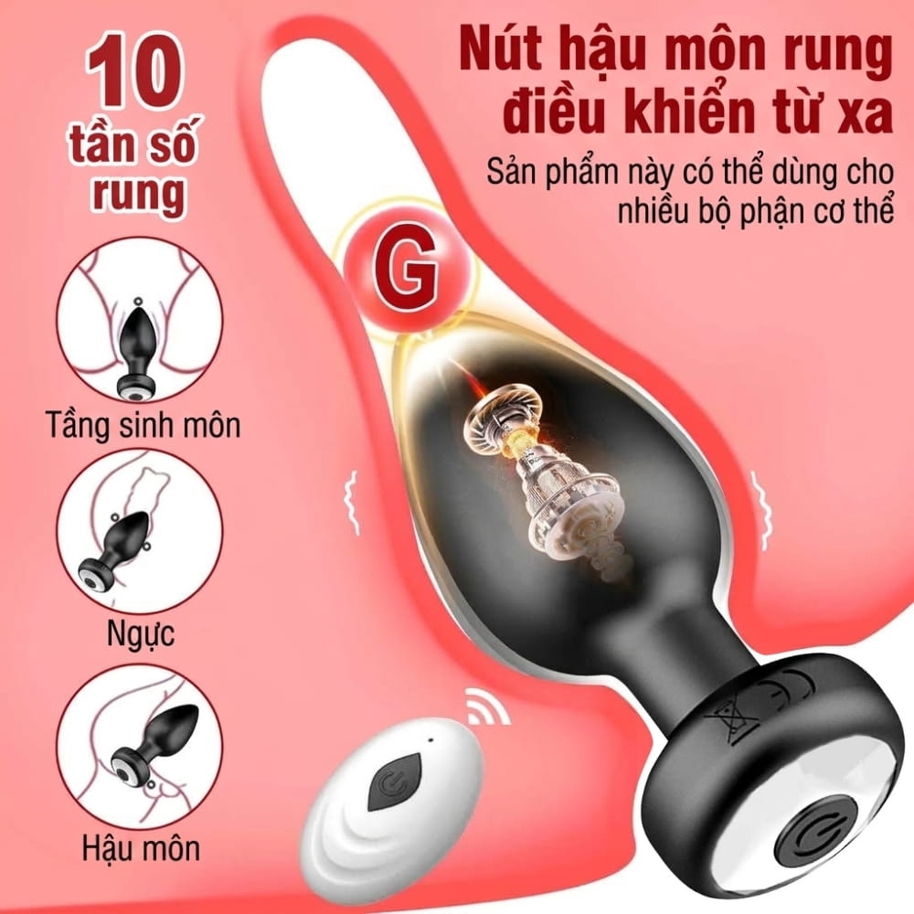 Plug hậu môn GOK QM-7 Remote