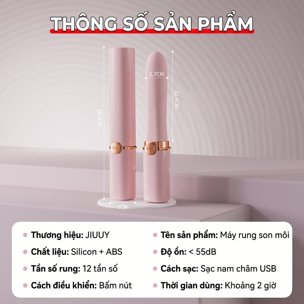 Dương vật giả Jiuuy Lipstick Pro
