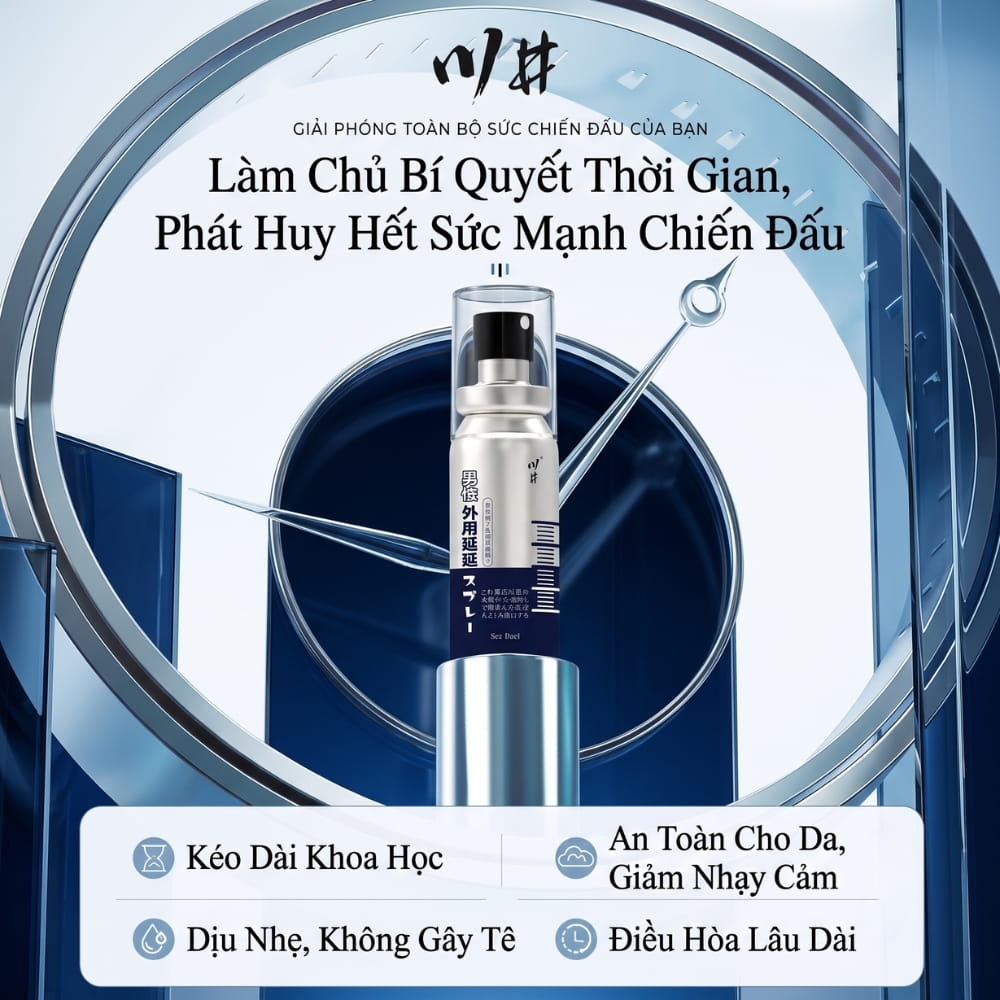 Xịt chống xuất tinh sớm ChuanJing Blue Silver 10ml