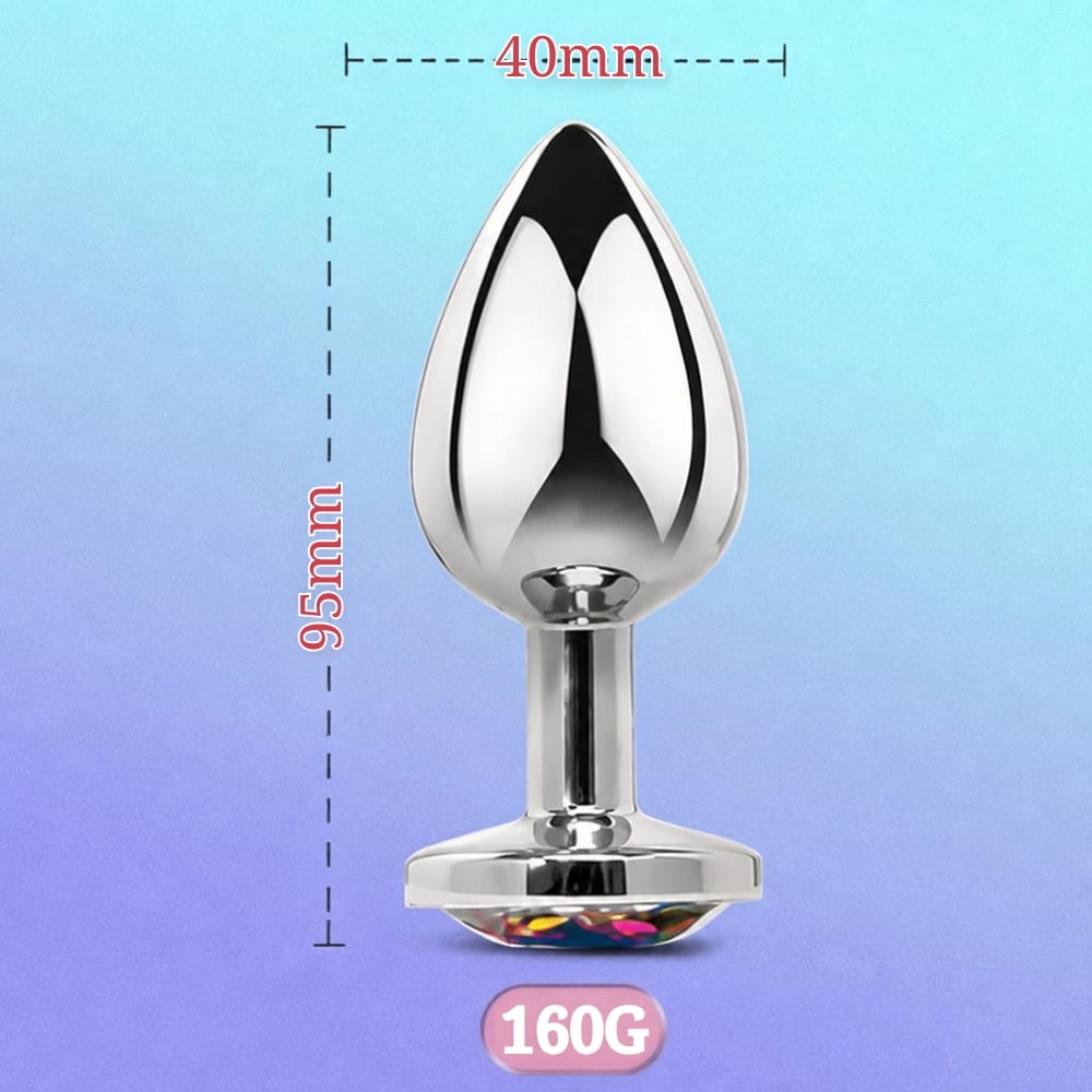 Plug hậu môn Inox Đính Đá