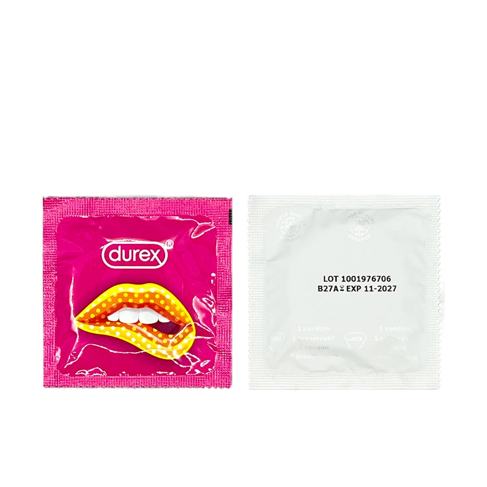 Bao cao su Durex Pleasuremax gân và điểm nổi hộp 3 chiếc
