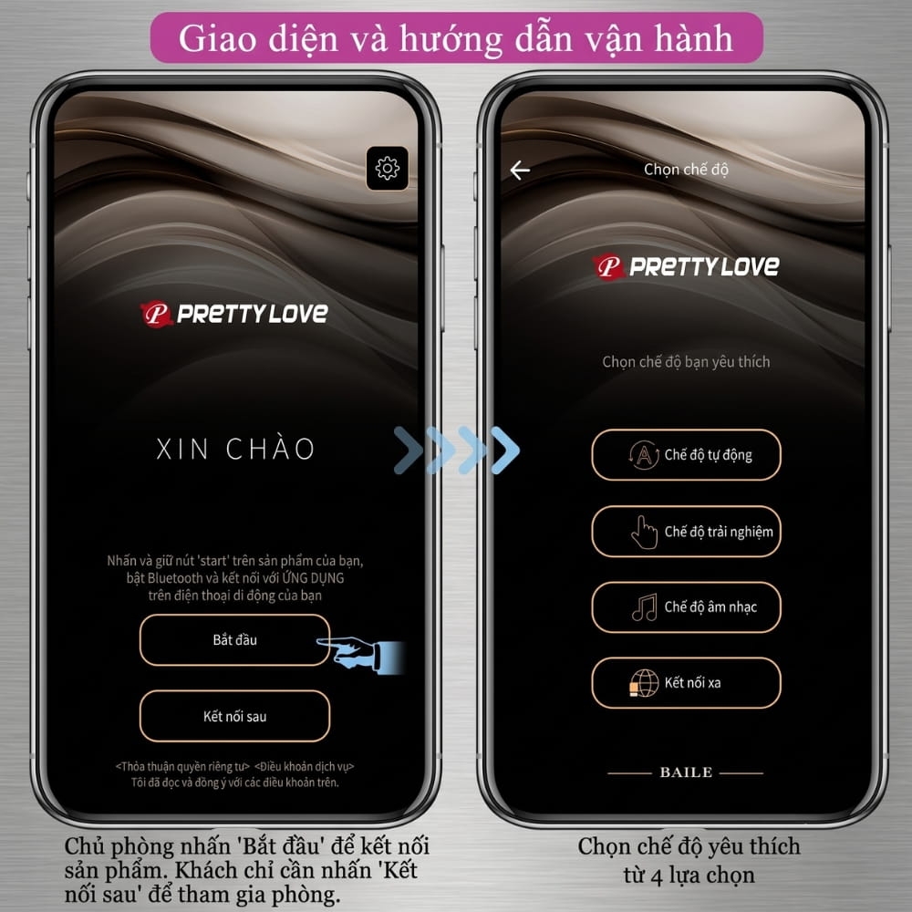 Chíp rung Pretty Love Franz remote massage chính hãng