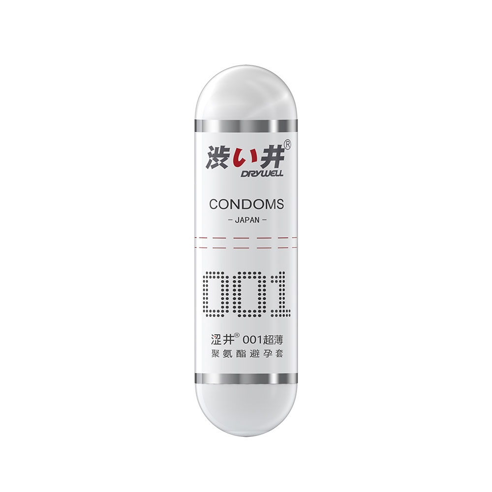 Bao cao su DryWell Ultra Thin 001 siêu mỏng nhiều gel hộp 7 viên