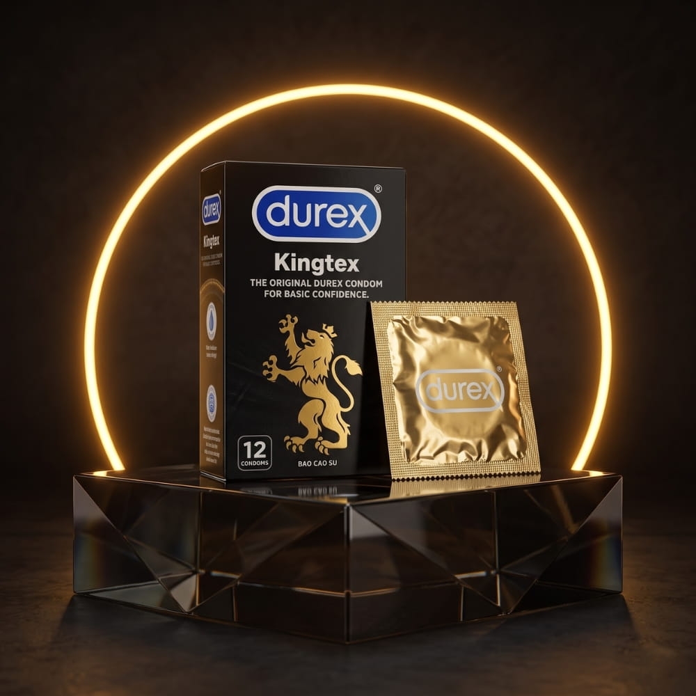 Bao cao su Durex Kingtex size nhỏ hộp 12 chiếc