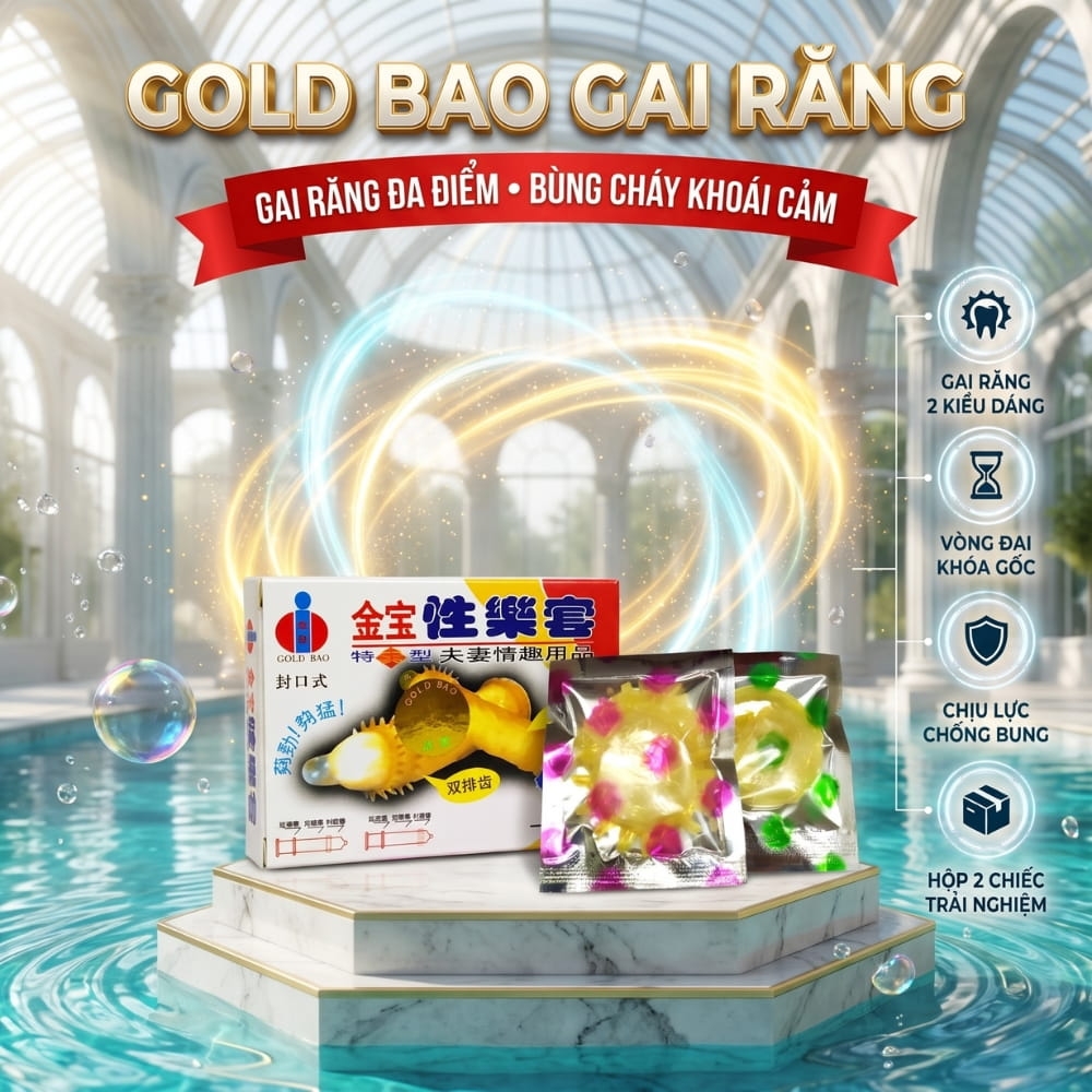 Bao cao su Gold Bao Gai hộp 2 chiếc