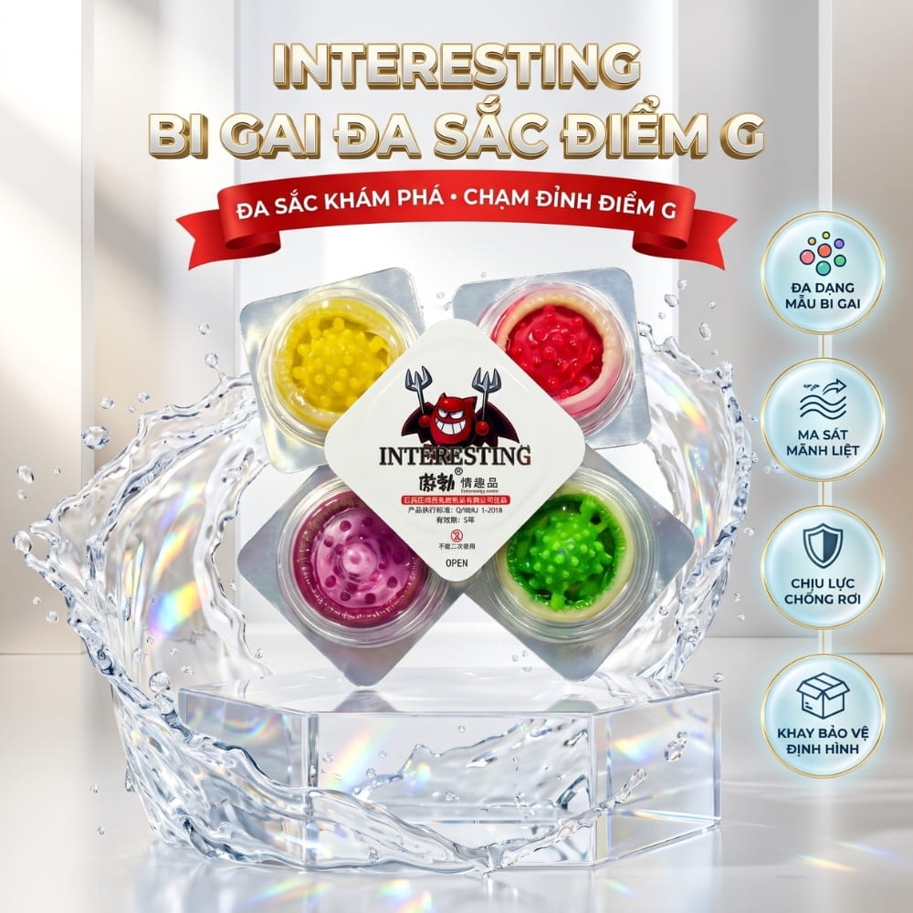 Bao cao su Interesting gai và bi hộp 1 chiếc
