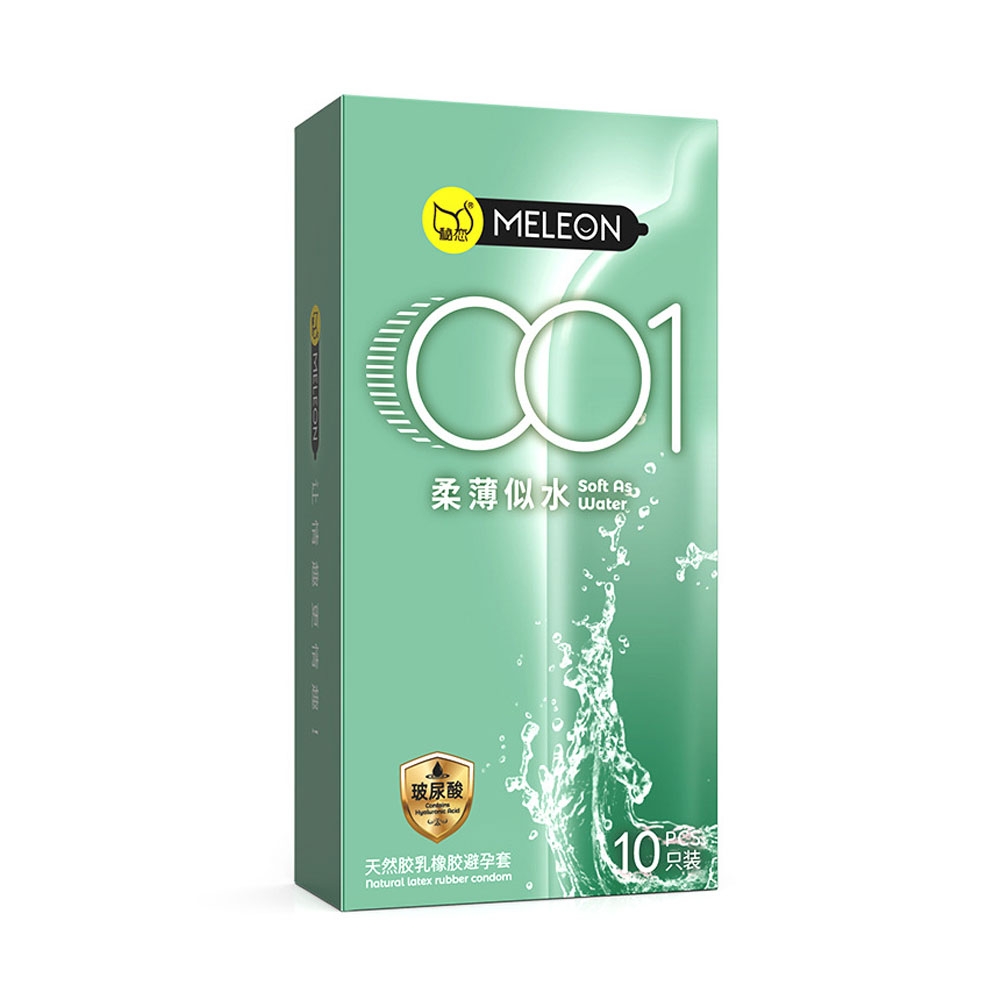 Bao cao su Meleon 001 Soft As Water siêu mỏng nhiều gel hộp 10 cái