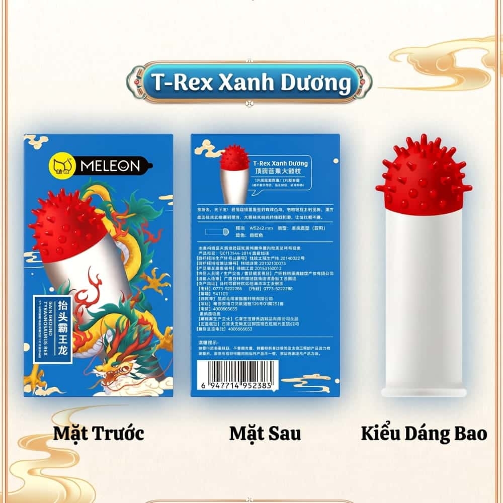 Bao cao su Meleon Dragon gai và bi lớn hộp 2 chiếc