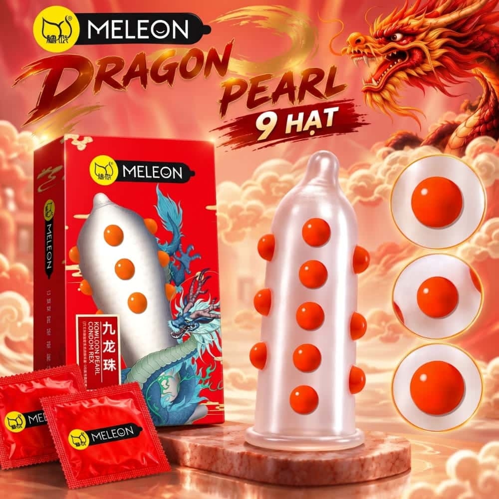 Bao cao su Meleon Dragon gai và bi lớn hộp 2 chiếc