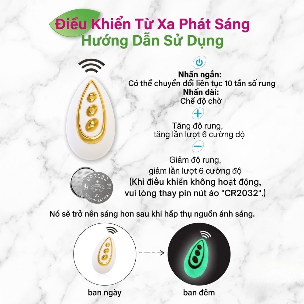 Trứng rung Boqi Cá Nóc BQ86 Remote
