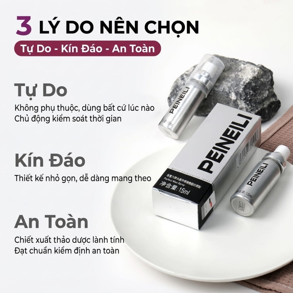 Xịt chống xuất tinh sớm Peineili 15ml