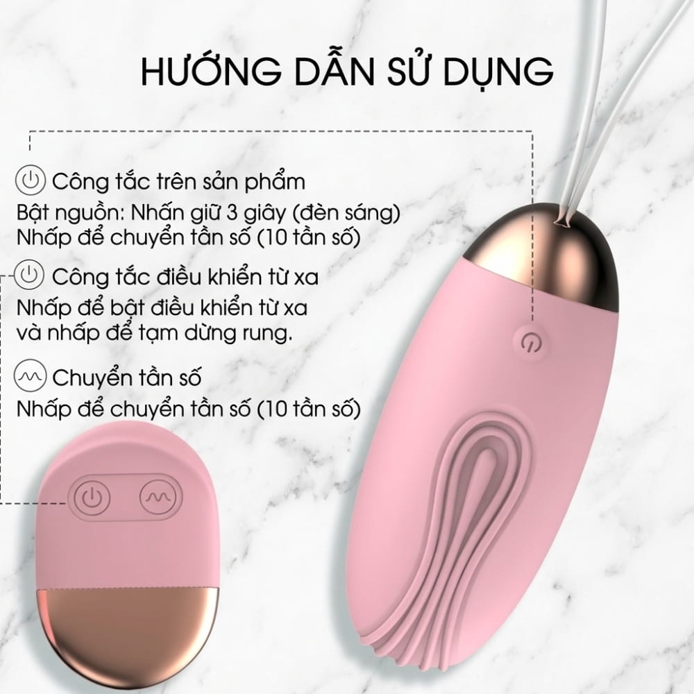 Trứng rung LiLo Cá Voi Remote