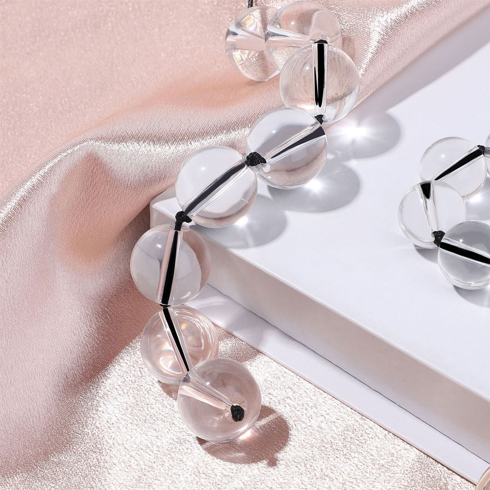 BDSM Chuỗi hạt kegel thủy tinh bạo dâm chính hãng