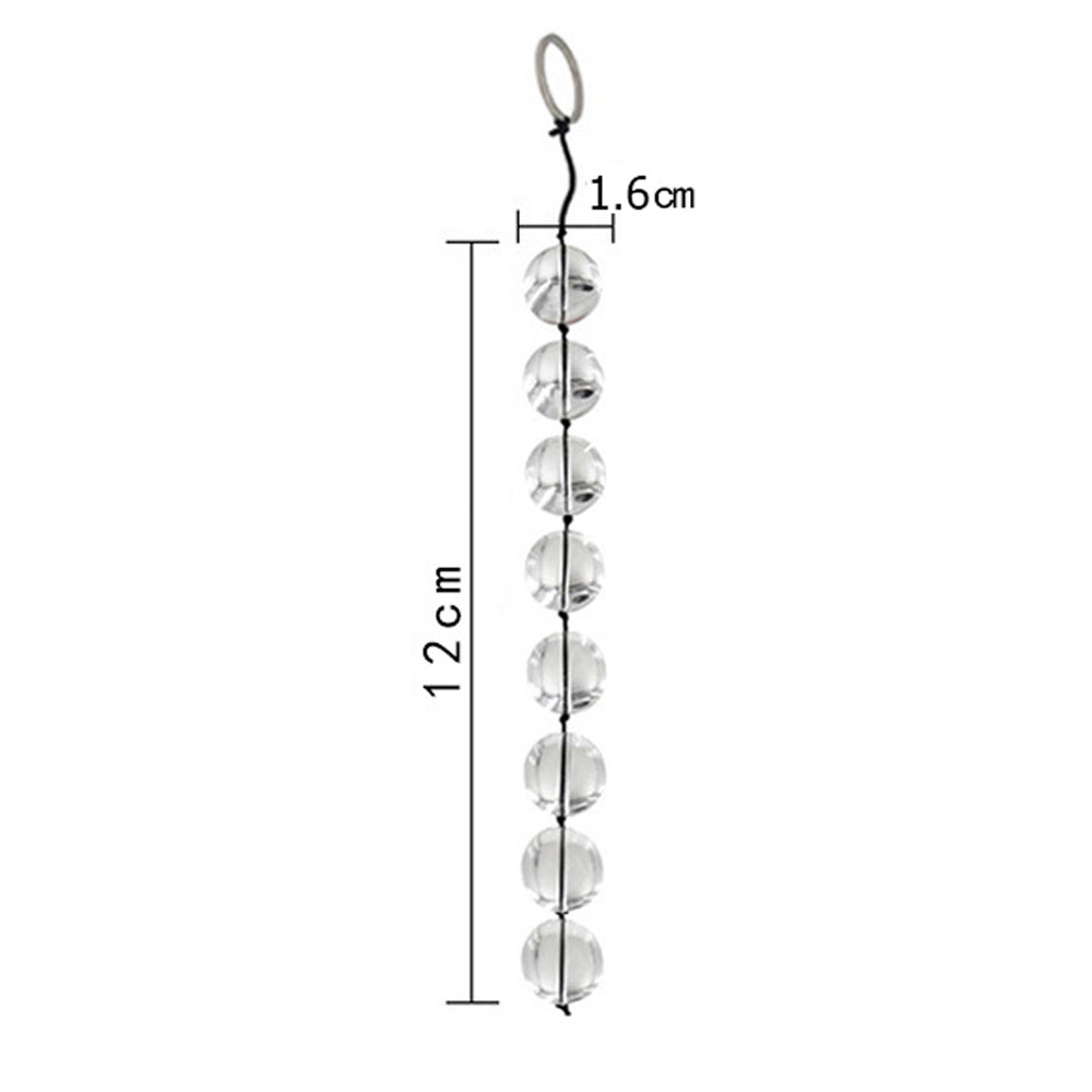 BDSM Chuỗi hạt kegel thủy tinh bạo dâm chính hãng