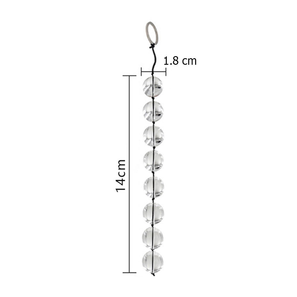 BDSM Chuỗi hạt kegel thủy tinh bạo dâm chính hãng