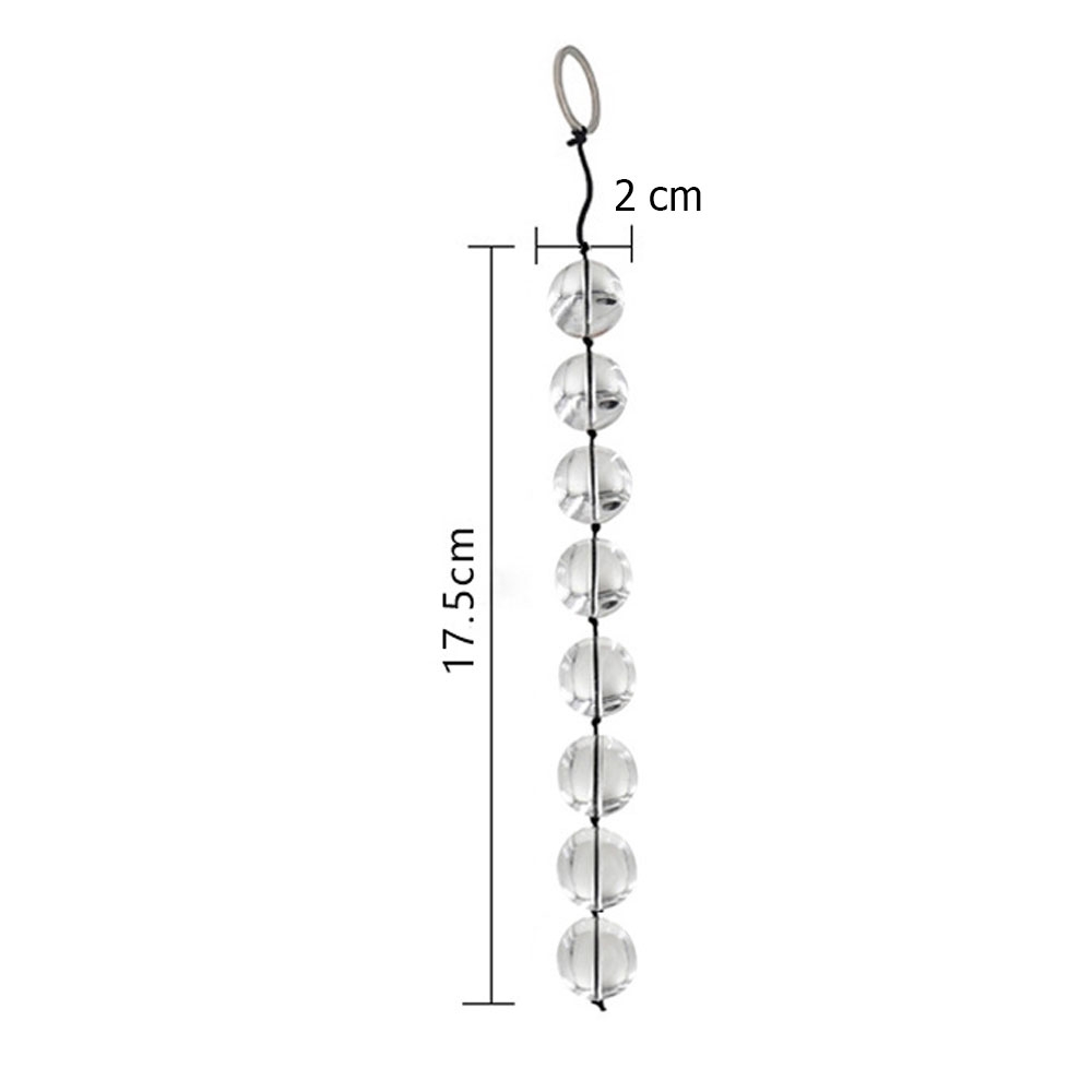 BDSM Chuỗi hạt kegel thủy tinh bạo dâm chính hãng