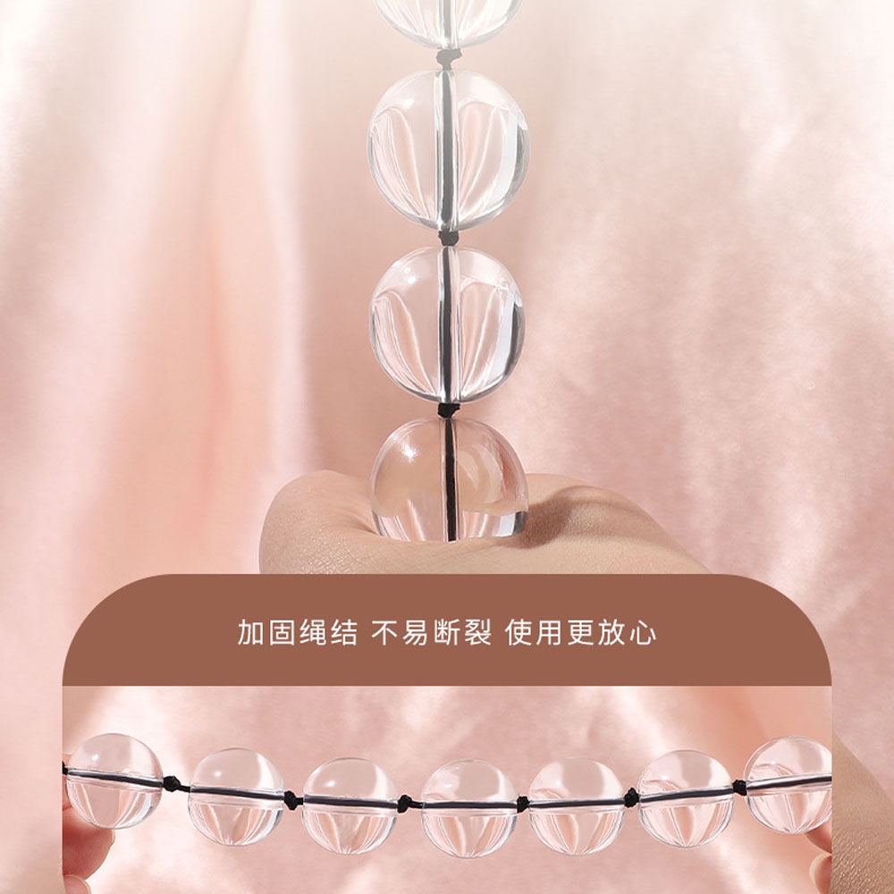 BDSM Chuỗi hạt kegel thủy tinh bạo dâm chính hãng