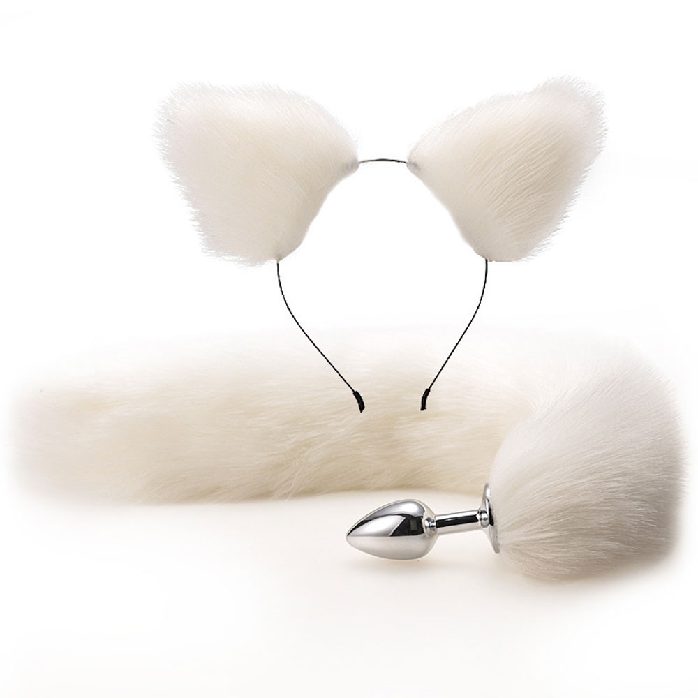 BDSM Plug đuôi chồn + tai chồn bạo dâm chính hãng