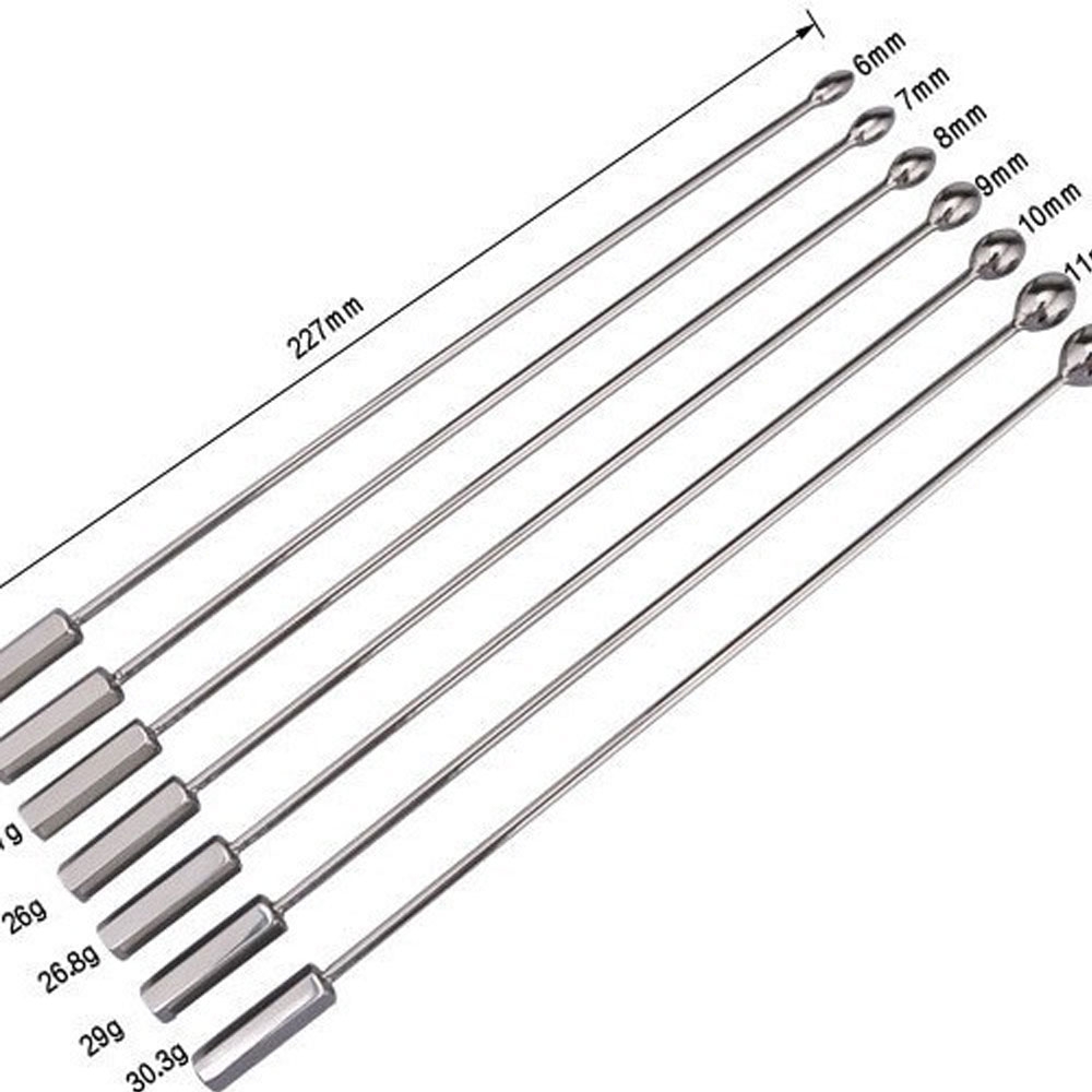 BDSM Que kích thích niệu đạo đầu tròn inox bạo dâm chính hãng