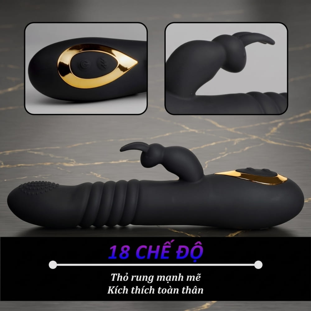 Dương vật giả đa năng Boqi Rabbit BQ587