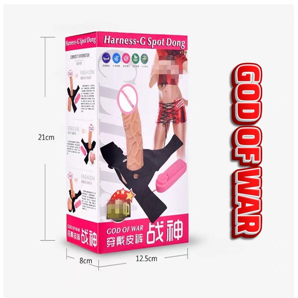 Dương vật giả có dây đeo God Of War Harness-G Spot Dong Rỗng