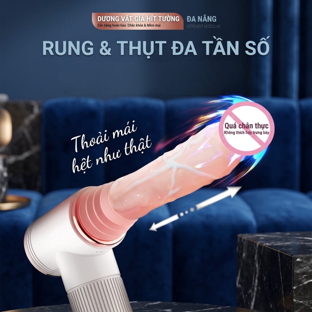 Dương vật giả hít tường đa năng Dibe Muscle Man