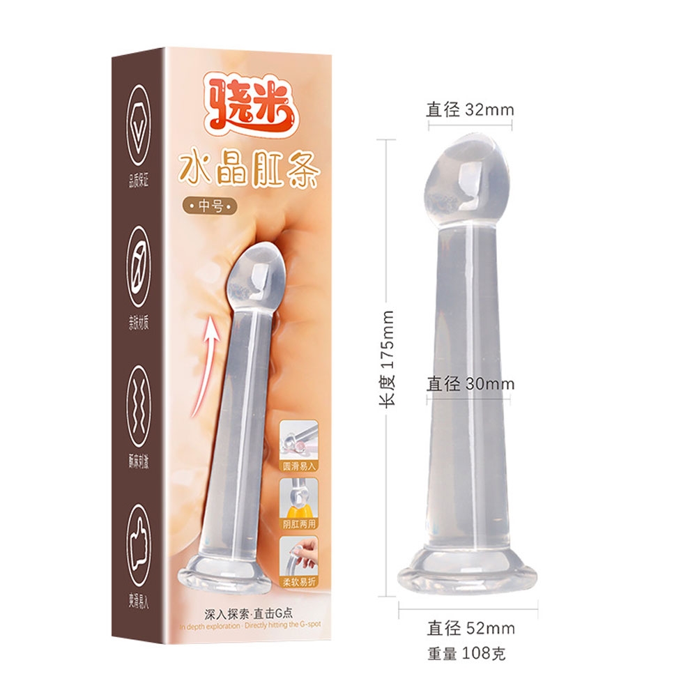 Dương vật giả hít tường Snapmi Crystal Anal chính hãng