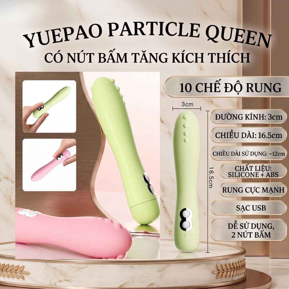Dương vật giả YuePao Particle Queen