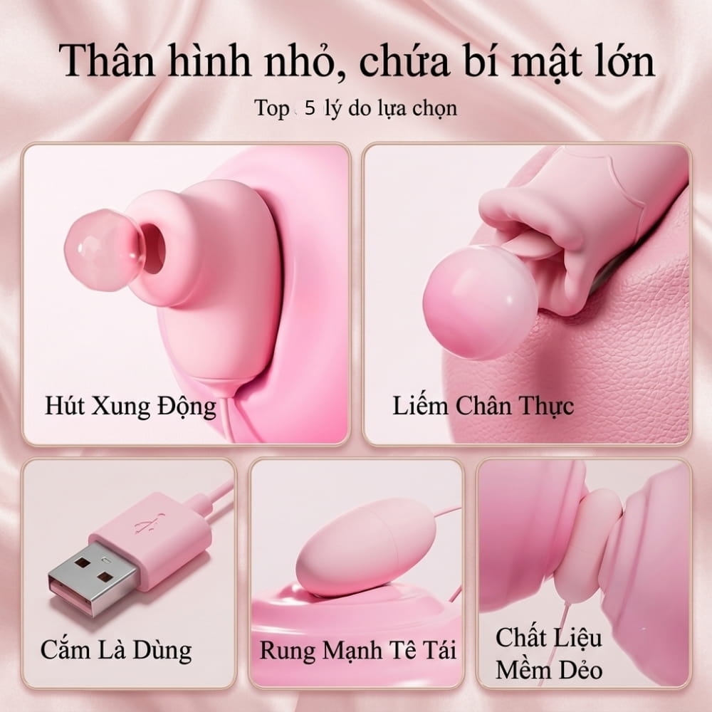 Trứng rung đa năng MizzZee 3 đầu