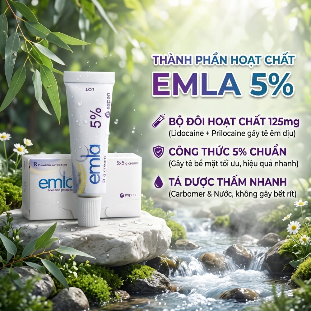 Kem chống xuất tinh sớm Emla 5%
