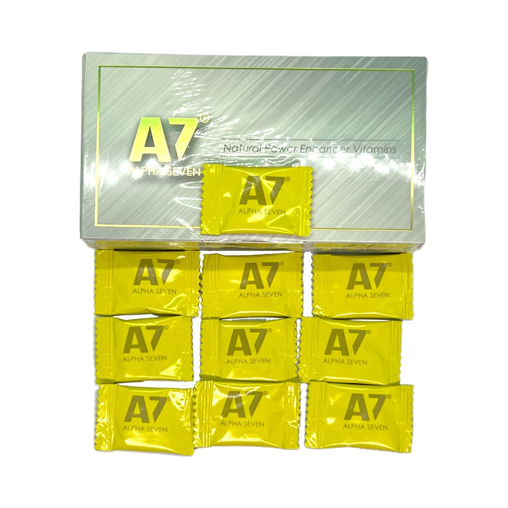 Kẹo sâm tăng cường sinh lý A7 Alpha Seven hộp 10 viên