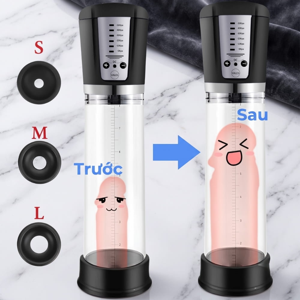 Máy tập tăng kích thước dương vật Penis Pump Auto