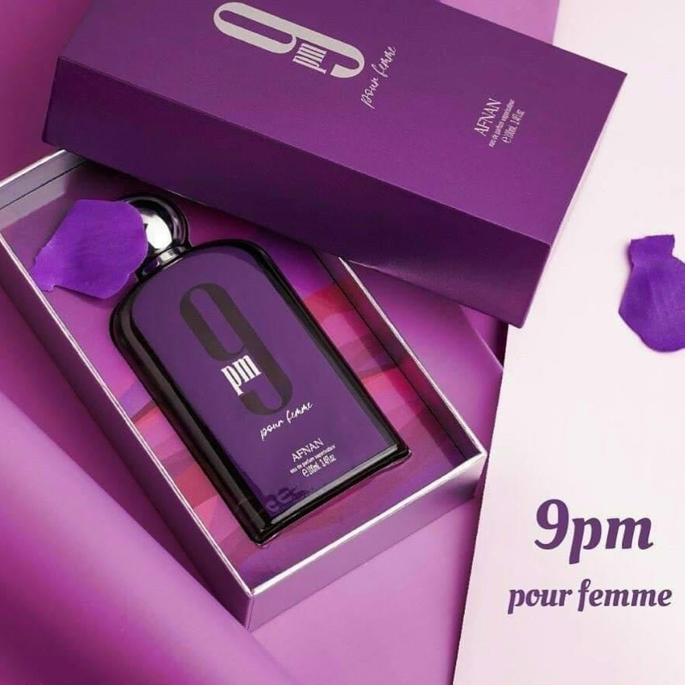 Nước hoa nữ Afnan 9pm tím Pour Femme 100ml chính hãng