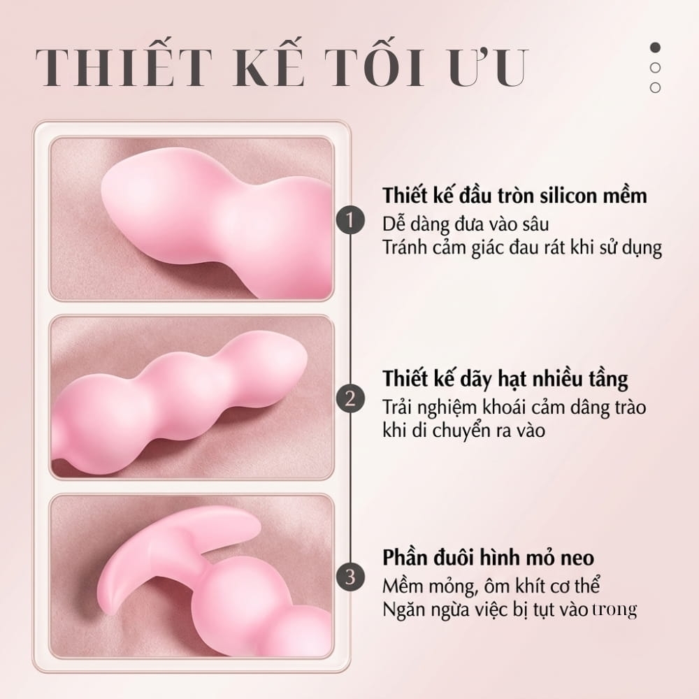 Plug hậu môn MizzZee Set 3s