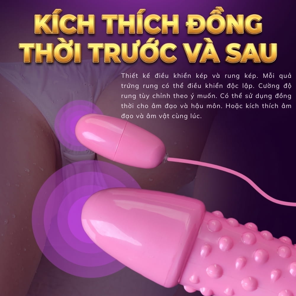 Trứng rung 2 đầu gai Jiuai
