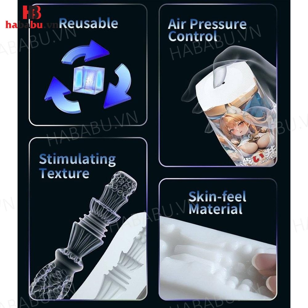 Âm đạo giả Drywell Nami dạng cốc chính hãng