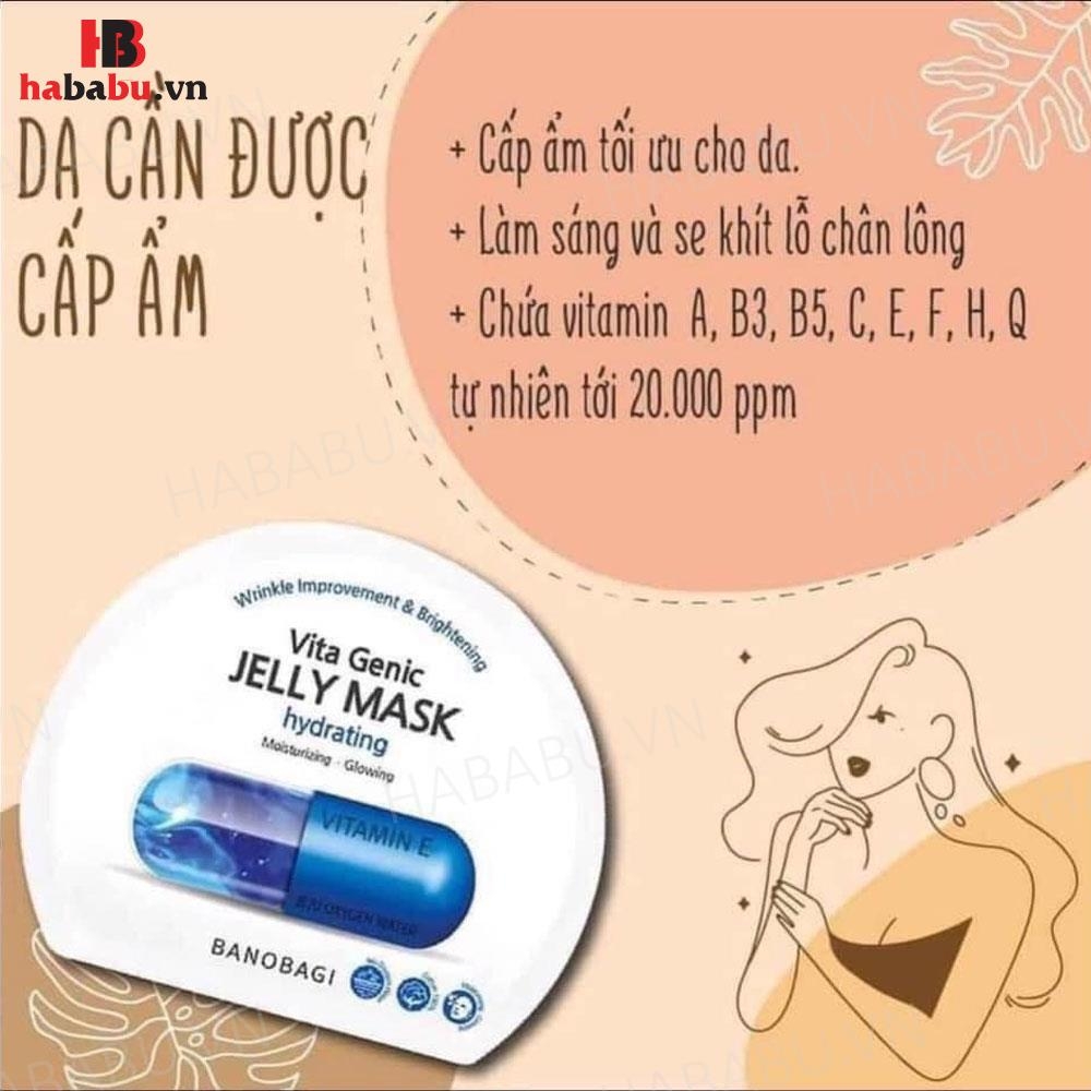 Mặt nạ Banobagi Genic Jelly Mask Vitamin E set 10 miếng chính hãng