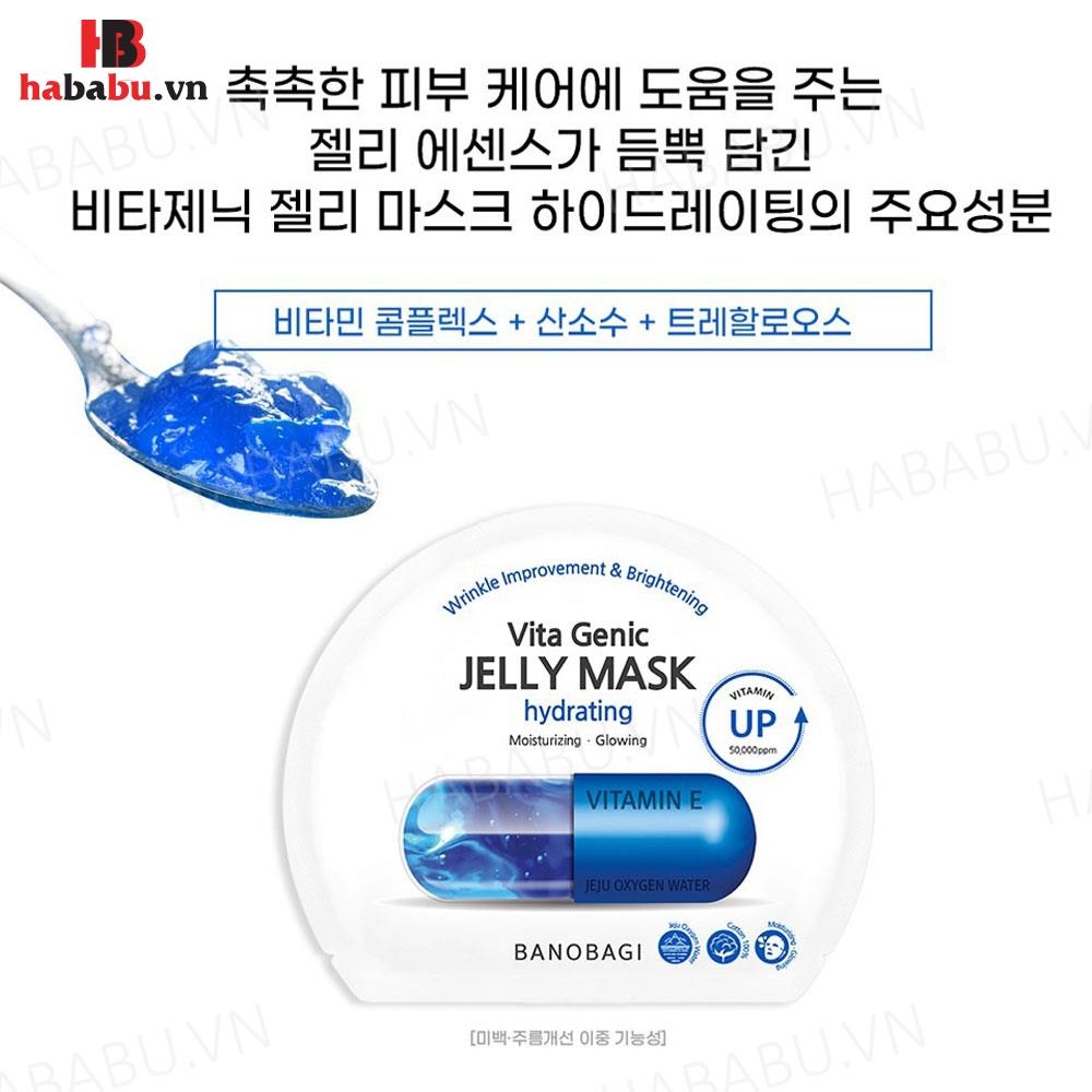 Mặt nạ Banobagi Genic Jelly Mask Vitamin E set 10 miếng chính hãng