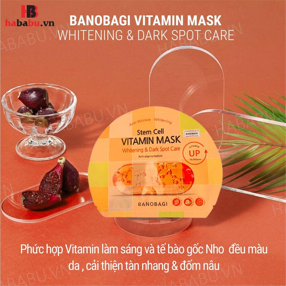 Mặt nạ Banobagi Stem Cell Whitening & Dark Spot Care set 10 miếng chính hãng