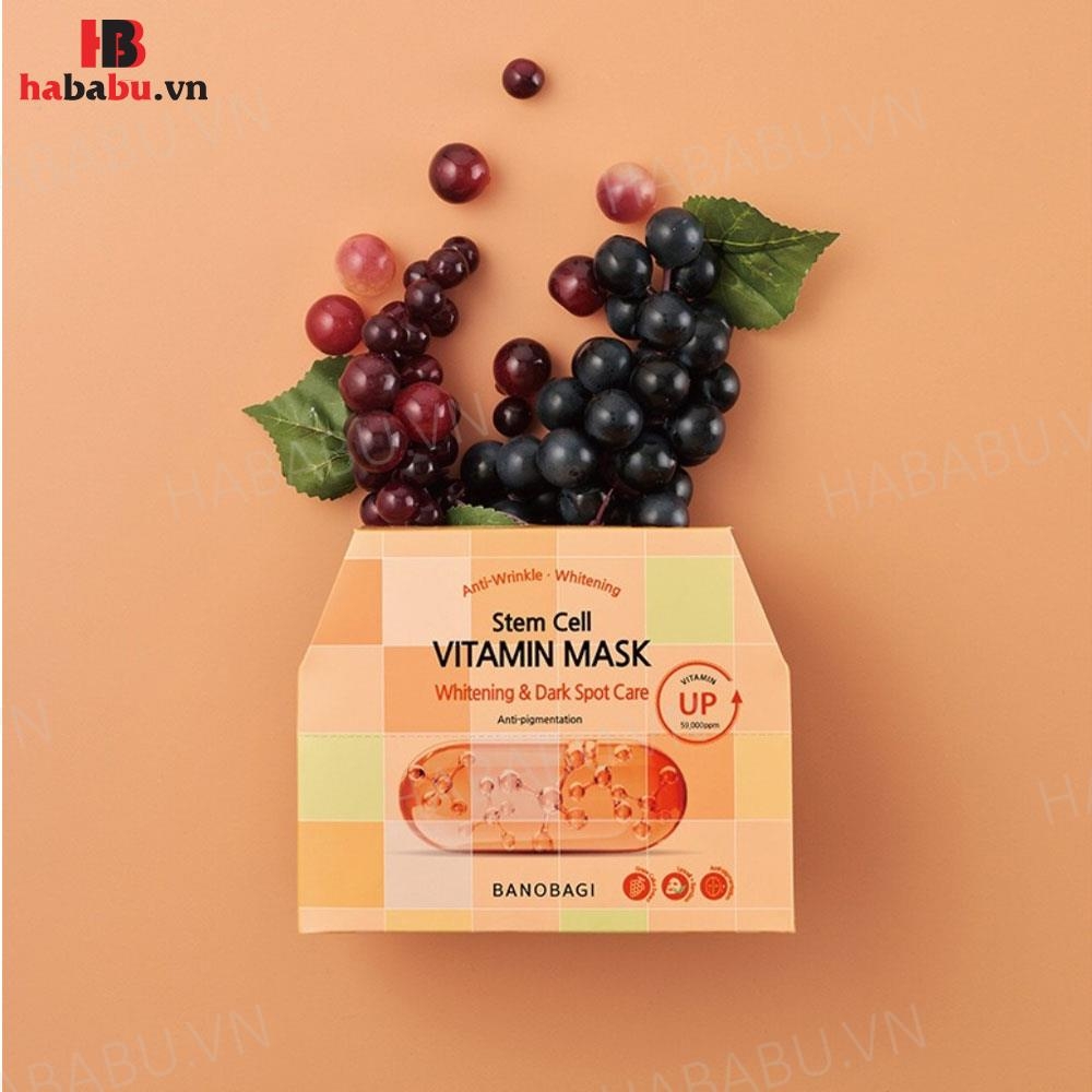 Mặt nạ Banobagi Stem Cell Whitening & Dark Spot Care set 10 miếng chính hãng