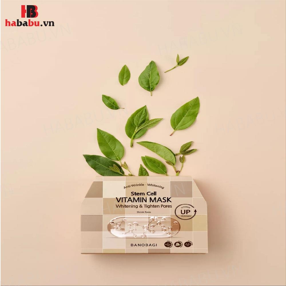 Mặt nạ Banobagi Stem Cell Whitening & Tighten set 10 miếng chính hãng