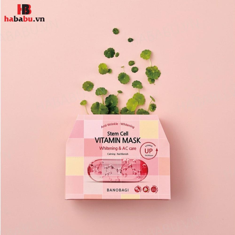 Mặt nạ Banobagi Stem Cell Whitening & AC Care set 10 miếng chính hãng